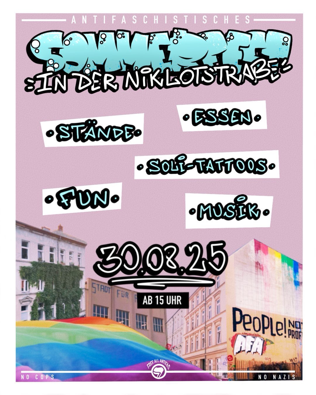 Antifaschistisches Sommerfest in der Niklotstr.