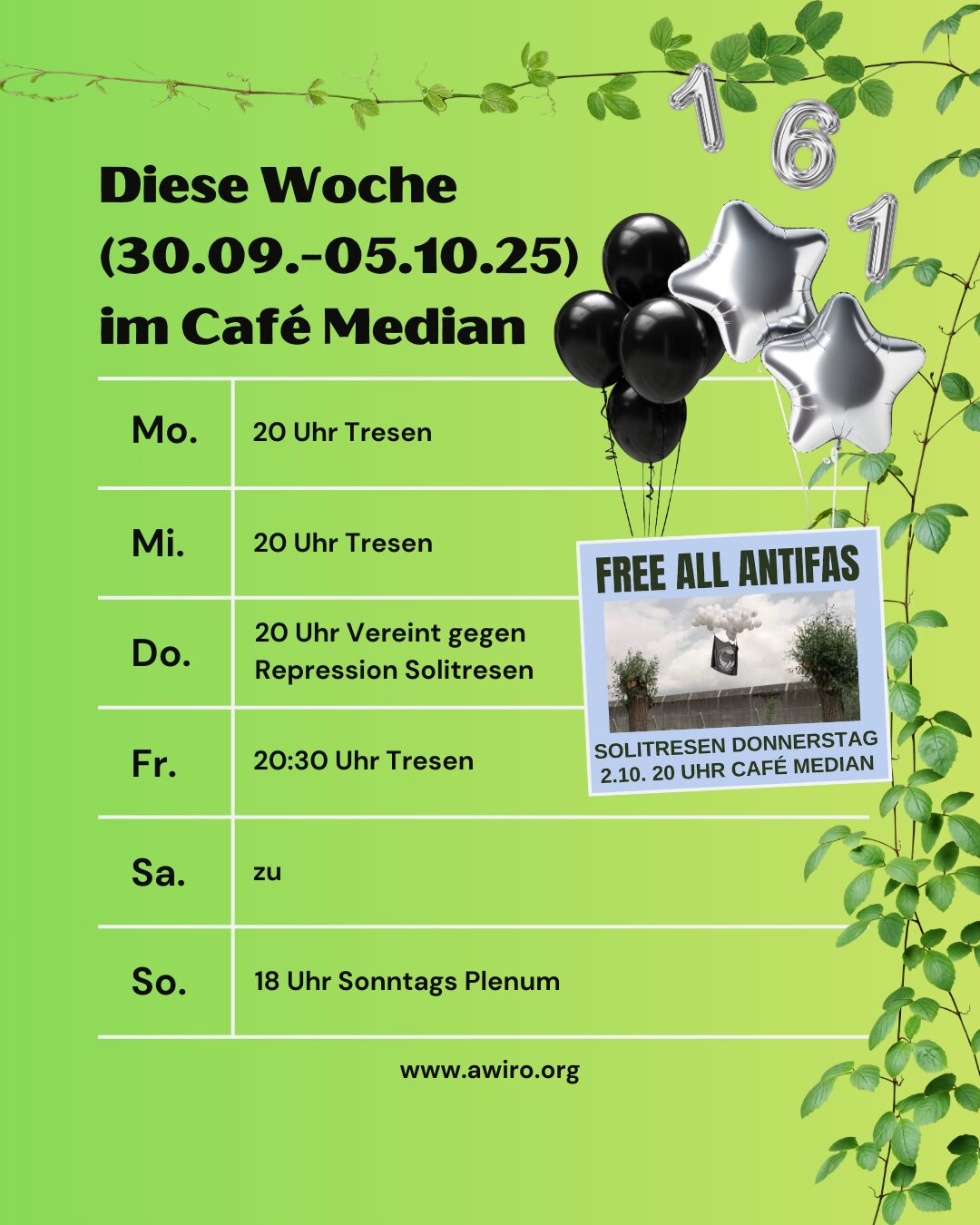 Awiro Wochenübersicht KW 40