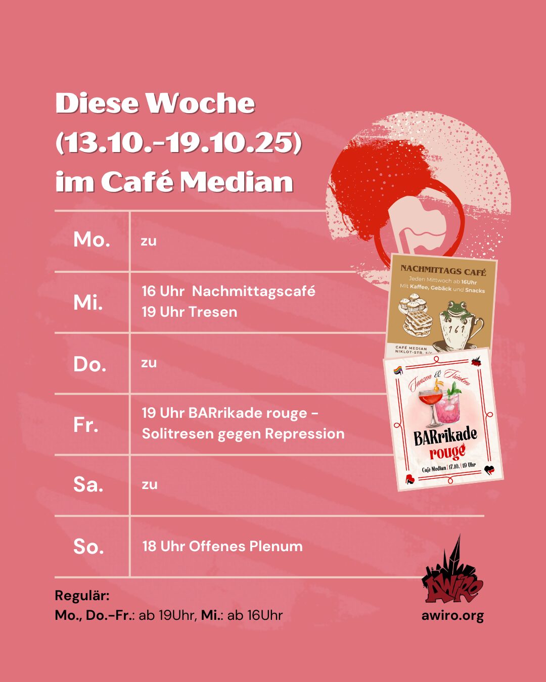 Awiro Wochenübersicht KW 42