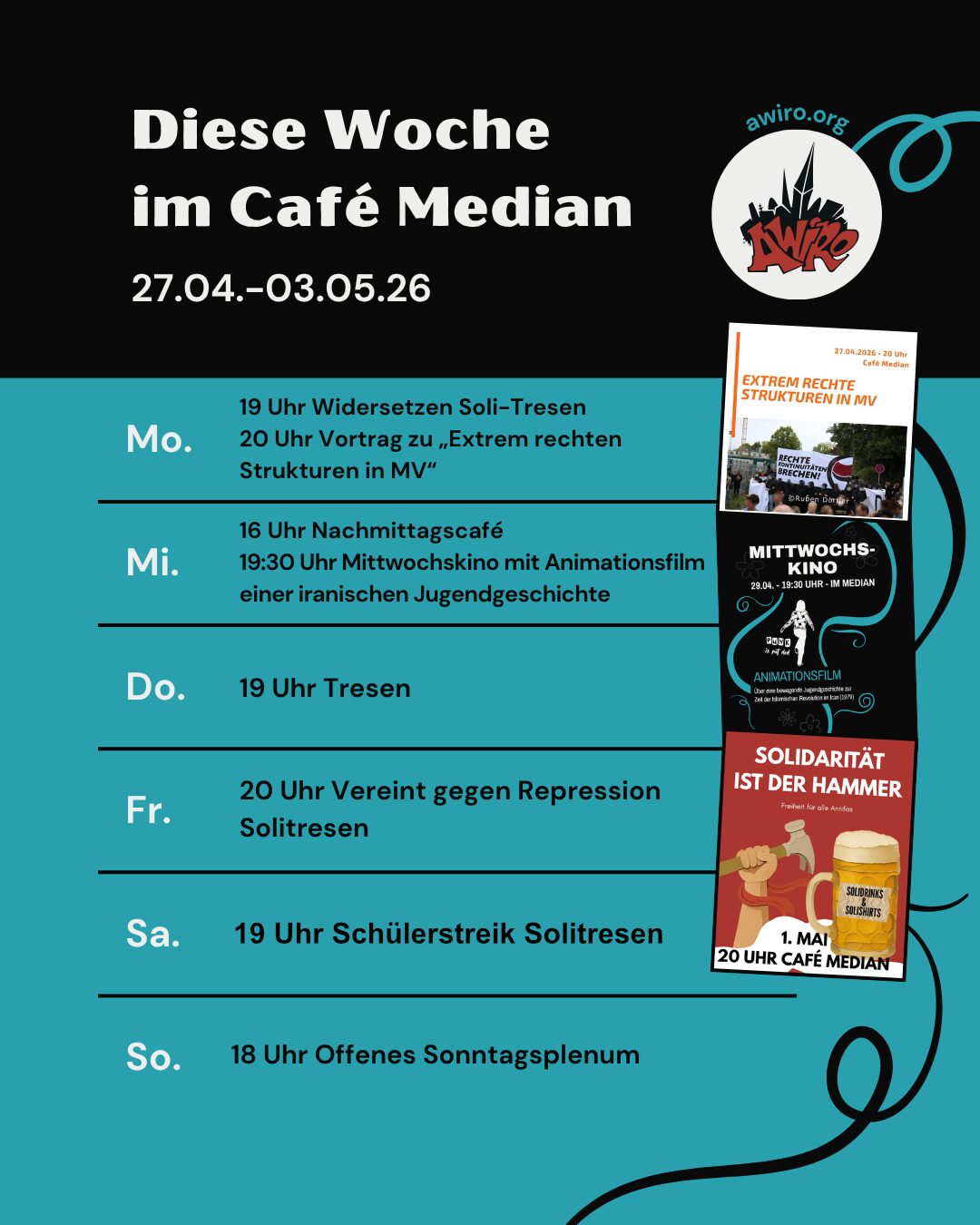 Awiro Wochenübersicht KW 18 2026 *Änderung*