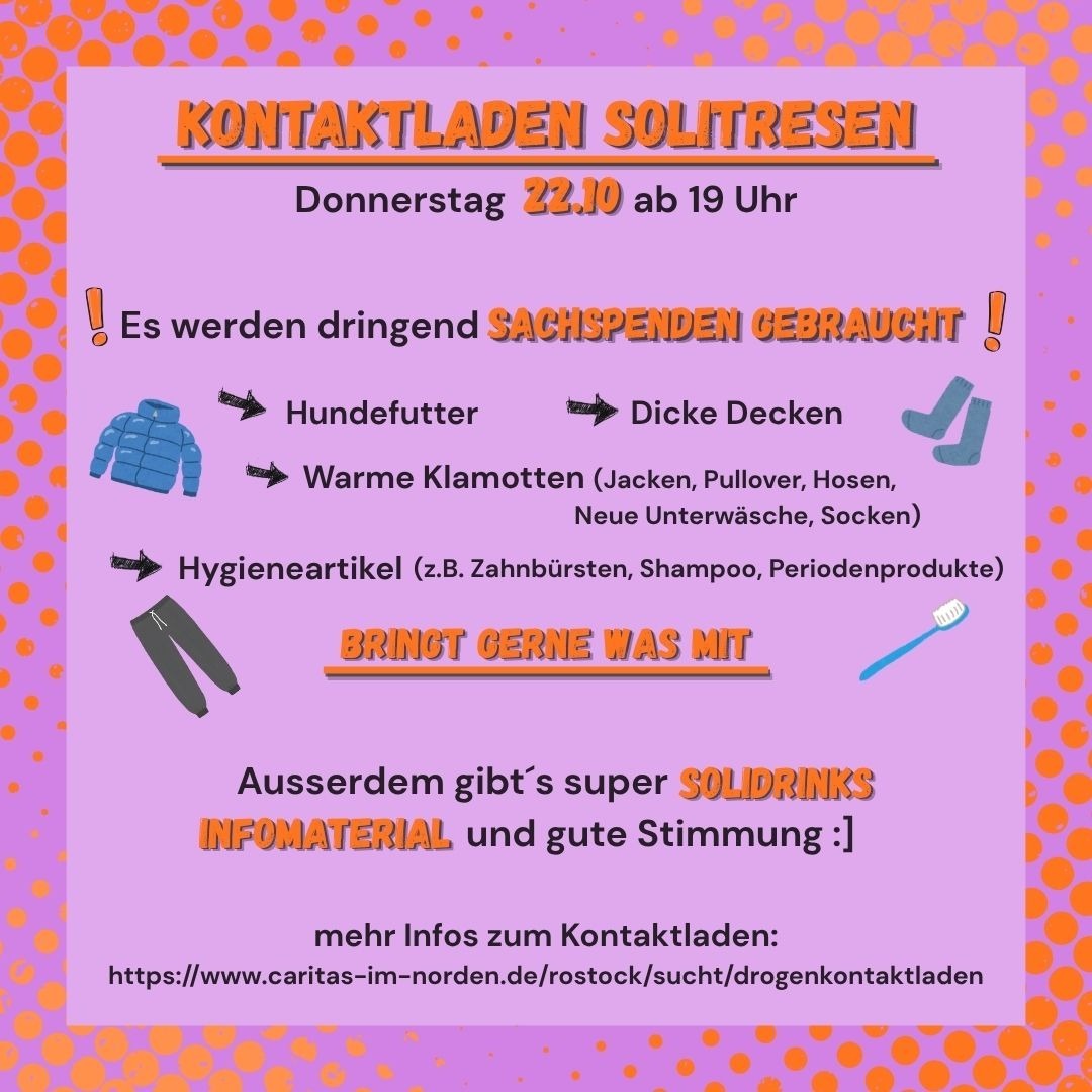 Soli-Tresen für den Kontaktladen